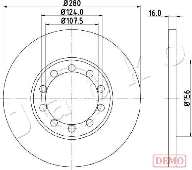 Japko 610314C - Əyləc Diski furqanavto.az