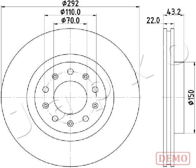 Japko 610205C - Əyləc Diski furqanavto.az