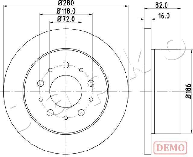 Japko 610216C - Əyləc Diski furqanavto.az