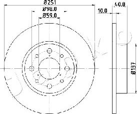 Japko 610210 - Əyləc Diski furqanavto.az