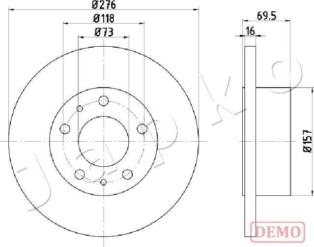 Japko 610223C - Əyləc Diski furqanavto.az