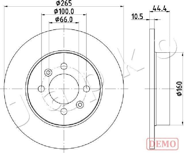 Japko 610708C - Əyləc Diski furqanavto.az