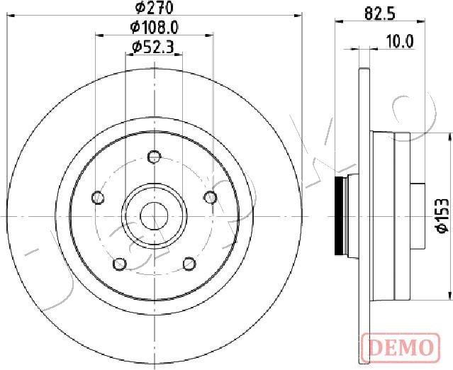 Japko 610710C - Əyləc Diski furqanavto.az