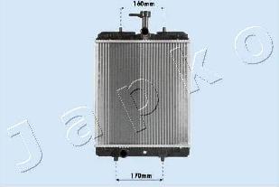 Japko RDA033068 - Radiator, mühərrikin soyudulması furqanavto.az