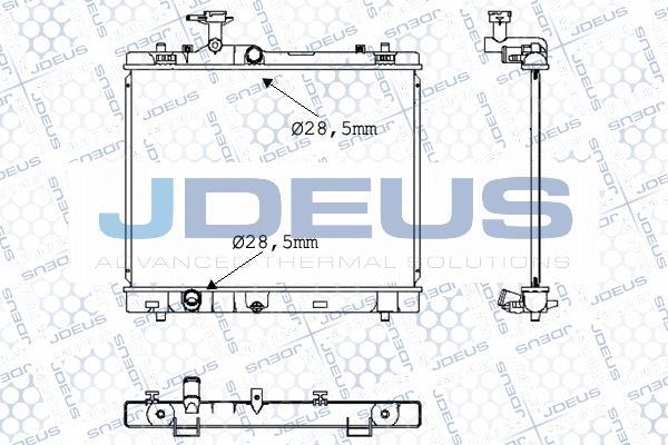 Jdeus 042M25 - Radiator, mühərrikin soyudulması furqanavto.az