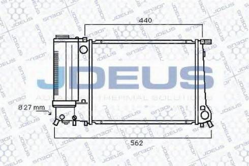 Jdeus 005M59 - Radiator, mühərrikin soyudulması furqanavto.az