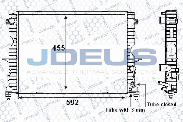 Jdeus 002M20 - Radiator, mühərrikin soyudulması furqanavto.az