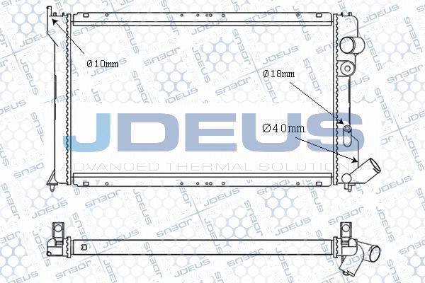 Jdeus 007B28 - Radiator, mühərrikin soyudulması furqanavto.az