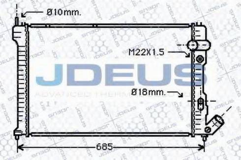 Jdeus 007E23 - Radiator, mühərrikin soyudulması furqanavto.az