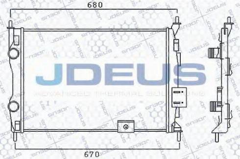 Jdeus 019M14 - Radiator, mühərrikin soyudulması furqanavto.az