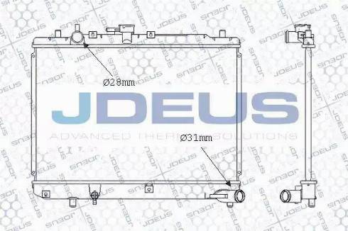 Jdeus 016N10 - Radiator, mühərrikin soyudulması furqanavto.az