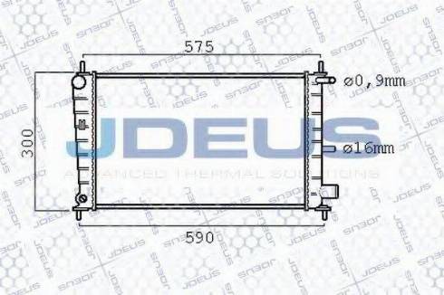 Jdeus 012M94 - Radiator, mühərrikin soyudulması furqanavto.az