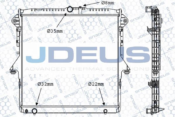 Jdeus 012M62 - Radiator, mühərrikin soyudulması www.furqanavto.az
