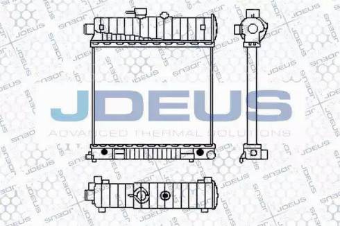 Jdeus 017B19 - Radiator, mühərrikin soyudulması furqanavto.az