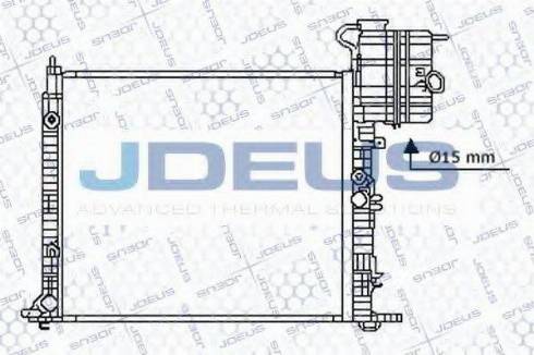 Jdeus 017B25 - Radiator, mühərrikin soyudulması furqanavto.az