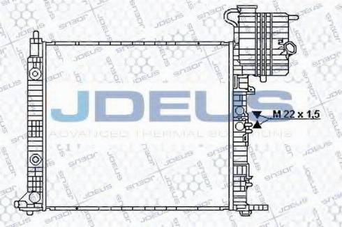 Jdeus 017B26 - Radiator, mühərrikin soyudulması furqanavto.az