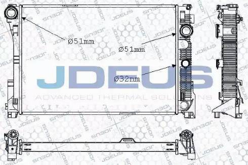 Jdeus 017M52 - Radiator, mühərrikin soyudulması furqanavto.az