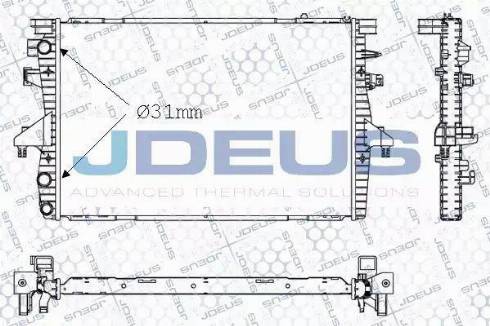 Jdeus 030M52 - Radiator, mühərrikin soyudulması furqanavto.az