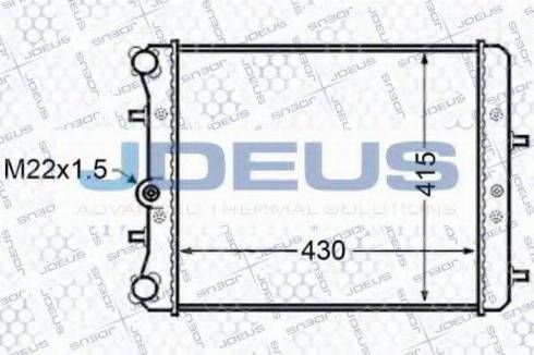 Jdeus 030M11 - Radiator, mühərrikin soyudulması furqanavto.az