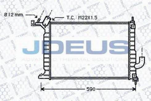 Jdeus 020M50 - Radiator, mühərrikin soyudulması furqanavto.az