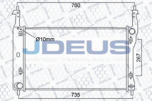 Jdeus 020M69 - Radiator, mühərrikin soyudulması furqanavto.az