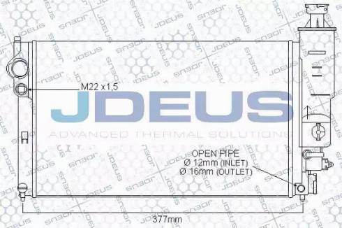 Jdeus 021E19 - Radiator, mühərrikin soyudulması furqanavto.az
