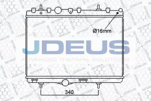 Jdeus 021M37 - Radiator, mühərrikin soyudulması furqanavto.az