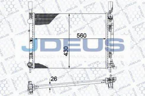 Jdeus 023M93 - Radiator, mühərrikin soyudulması furqanavto.az