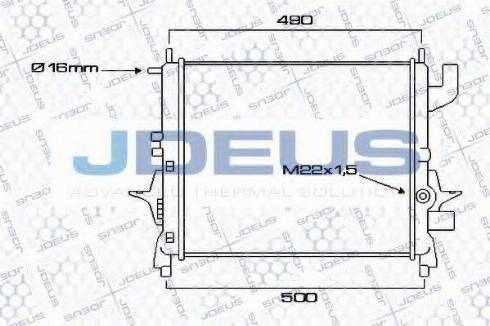 Jdeus 023M12 - Radiator, mühərrikin soyudulması furqanavto.az