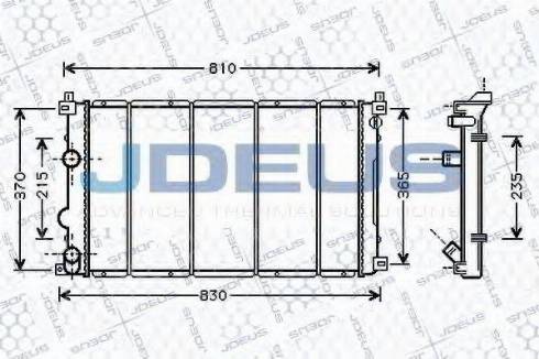 Jdeus 023M27 - Radiator, mühərrikin soyudulması furqanavto.az