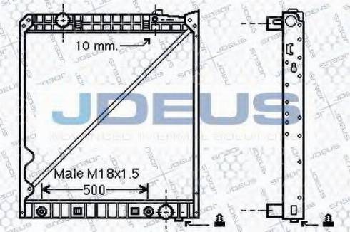 Jdeus 117M09B - Radiator, mühərrikin soyudulması furqanavto.az