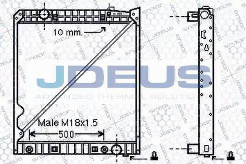Jdeus 117M09 - Radiator, mühərrikin soyudulması furqanavto.az