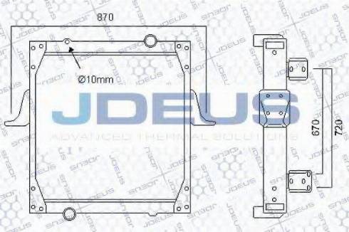 Jdeus 123M03 - Radiator, mühərrikin soyudulması furqanavto.az