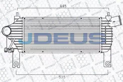 Jdeus 819M61A - Intercooler, şarj cihazı furqanavto.az