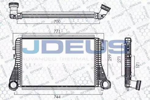 Jdeus 830M06A - Intercooler, şarj cihazı furqanavto.az