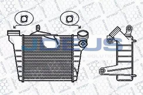 Jdeus 825M27A - Intercooler, şarj cihazı furqanavto.az