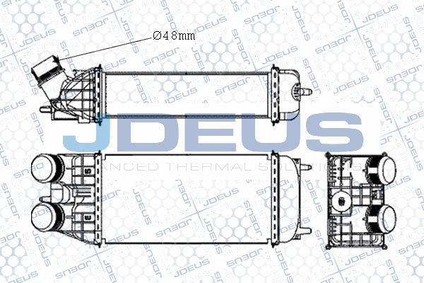 Jdeus 821M41A - Intercooler, şarj cihazı furqanavto.az