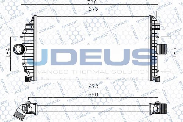 Jdeus 823M74A - Intercooler, şarj cihazı furqanavto.az