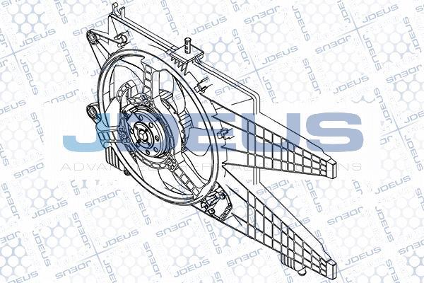 Jdeus EV823500 - Fen, radiator furqanavto.az