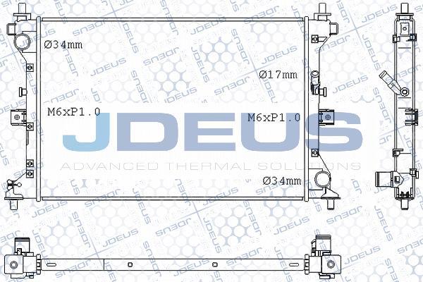 Jdeus M-0420330 - Radiator, mühərrikin soyudulması furqanavto.az