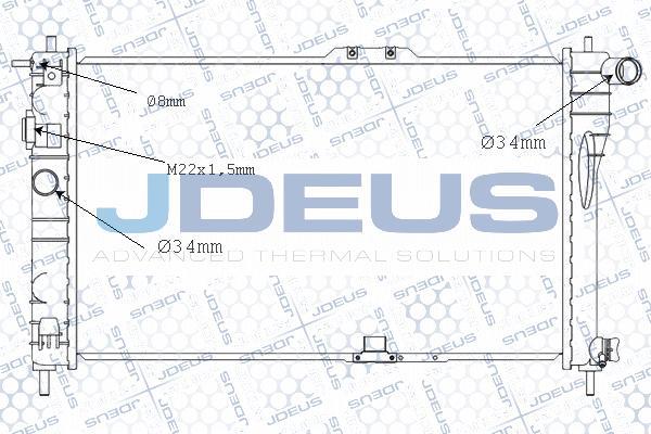 Jdeus M-0560230 - Radiator, mühərrikin soyudulması furqanavto.az