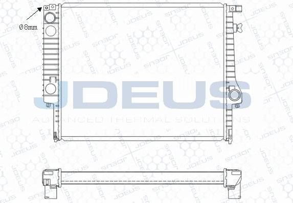 Jdeus M-0050440 - Radiator, mühərrikin soyudulması furqanavto.az