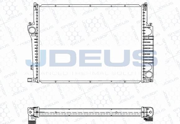 Jdeus M-0050150 - Radiator, mühərrikin soyudulması furqanavto.az