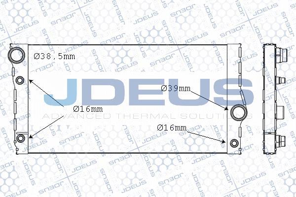 Jdeus M-005085A - Radiator, mühərrikin soyudulması furqanavto.az