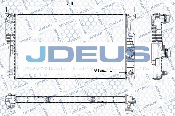 Jdeus M-0050780 - Radiator, mühərrikin soyudulması furqanavto.az