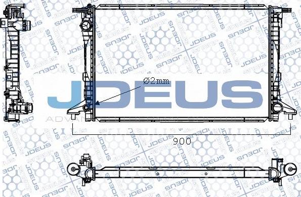 Jdeus M0010620 - Radiator, mühərrikin soyudulması furqanavto.az