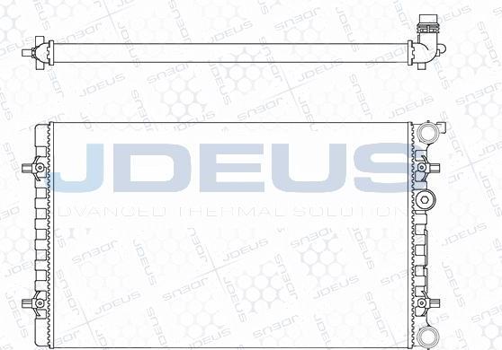 Jdeus M-001019A - Radiator, mühərrikin soyudulması furqanavto.az