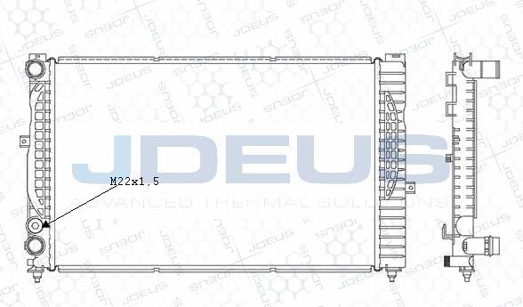 Jdeus M-0010180 - Radiator, mühərrikin soyudulması furqanavto.az
