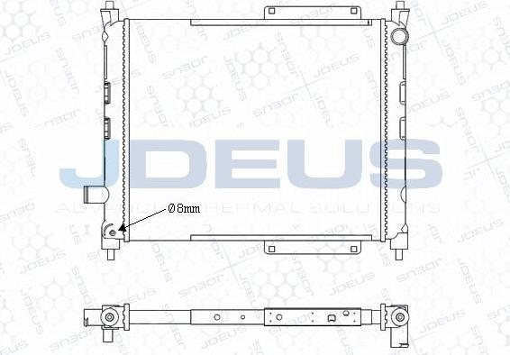 Jdeus M-0020361 - Radiator, mühərrikin soyudulması furqanavto.az