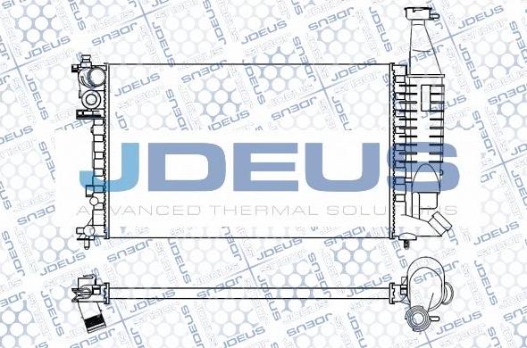 Jdeus M-007046A - Radiator, mühərrikin soyudulması furqanavto.az